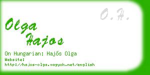olga hajos business card